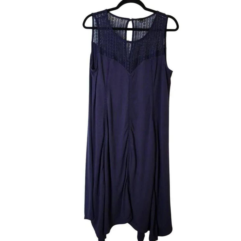 Torrid navy blue sleeveless dress. Size 1(14-16).